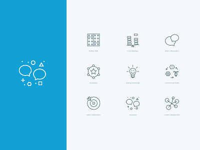 Consulting services icons