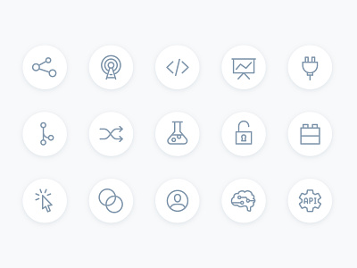 Platform Icons concepts icon set