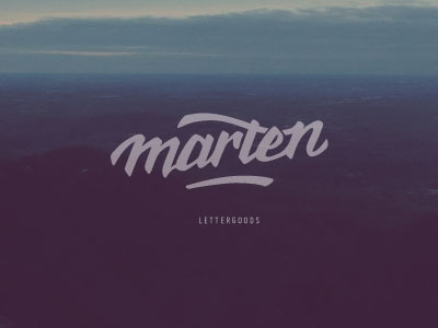 marten lettergoods revision logo script