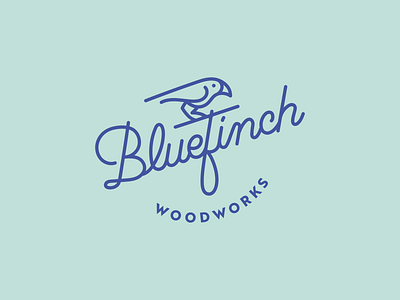 Bluefinch logo illustrator logo vector