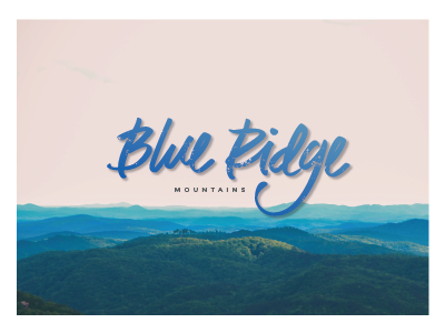 Blue Ridge lettering