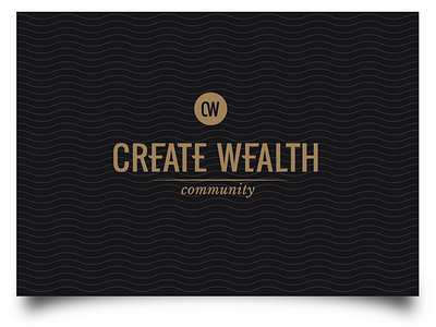 Create Wealth branding logo