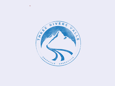 Three Rivers Valle logo concept icon logo river