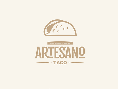 logo concept branding illustration logo mexican taco