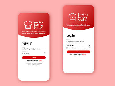 Sign up : Daily UI 001 app baking daily ui 001 dailyui design log in online class sign up ui ux