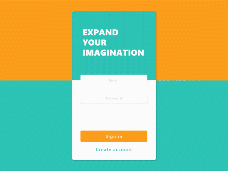 Sign in/up adobe after affects animation clean create create account daily daily 100 dailyui design gif interaction member micro interaction sign signin signup