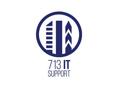713 IT Logo branding houston it logo texas