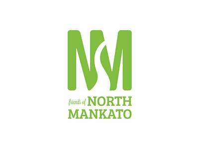 Friends of North Mankato Logo branding green logo non profit river