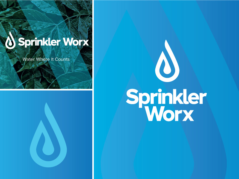 Sprinkler Worx Logo and Branding by Jason Eichhorst on Dribbble