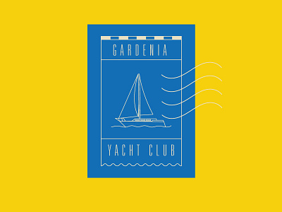 Gardenia Yacht Club Branding branding branding design branding designer club gardenia logo sailboat yacht