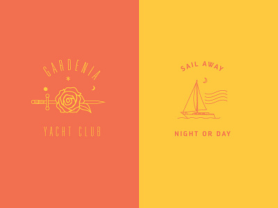 Gardenia Yacht Club branding design gardenia graphics logo yacht club