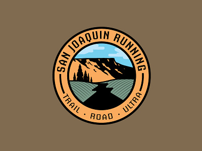 San Joaquin Running badge design eichhorst lockup san joaquin table mountain