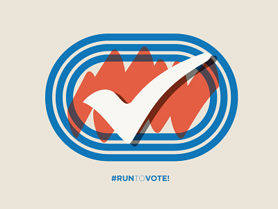 Run To Vote check check box graphic run to vote track vote