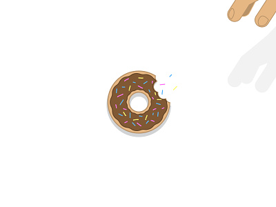 Another Bite color crumbs design donut donuts grab grabbing illustration logo sprinkles vector vector art