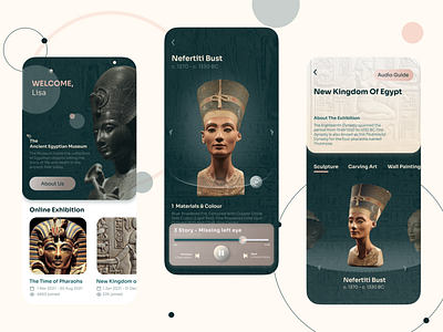 Virtual Art Museum App app appdesign art design museum ui ux