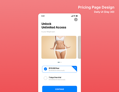 pricing page daily ui design ui
