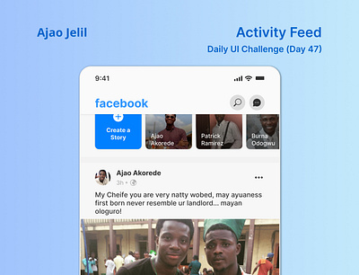 Activity Feed Day 47 daily ui design ui ux