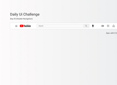 Header Nav Bar daily ui design ui ux