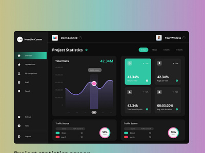 project stat dashboard design