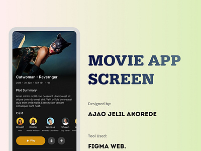 movie app branding daily ui design graphic design logo ui ux