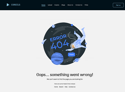 Error 404 page branding daily ui design figma graphic design ui ux