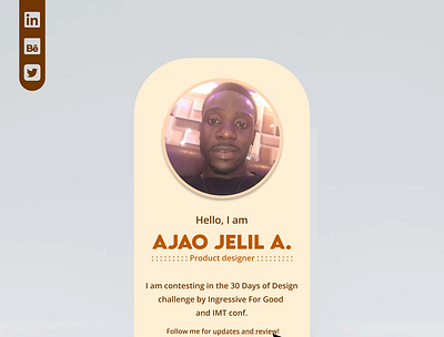 Profile card branding daily ui design figma graphic design logo ui ux