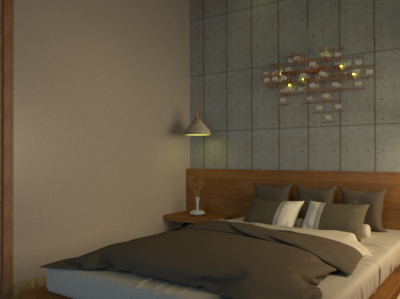 Simple Master Bedroom 3d architecture design house interior design sketchup