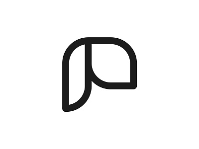 Lettermark Exploration - P branding design graphic design illustration logo typography vector