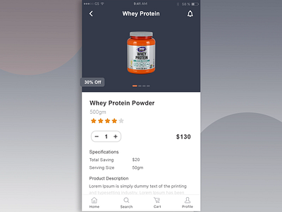 Whey Protein app design graphic design illustration ui