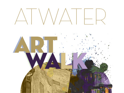 Atwater Artwalk Postcard art show postcard