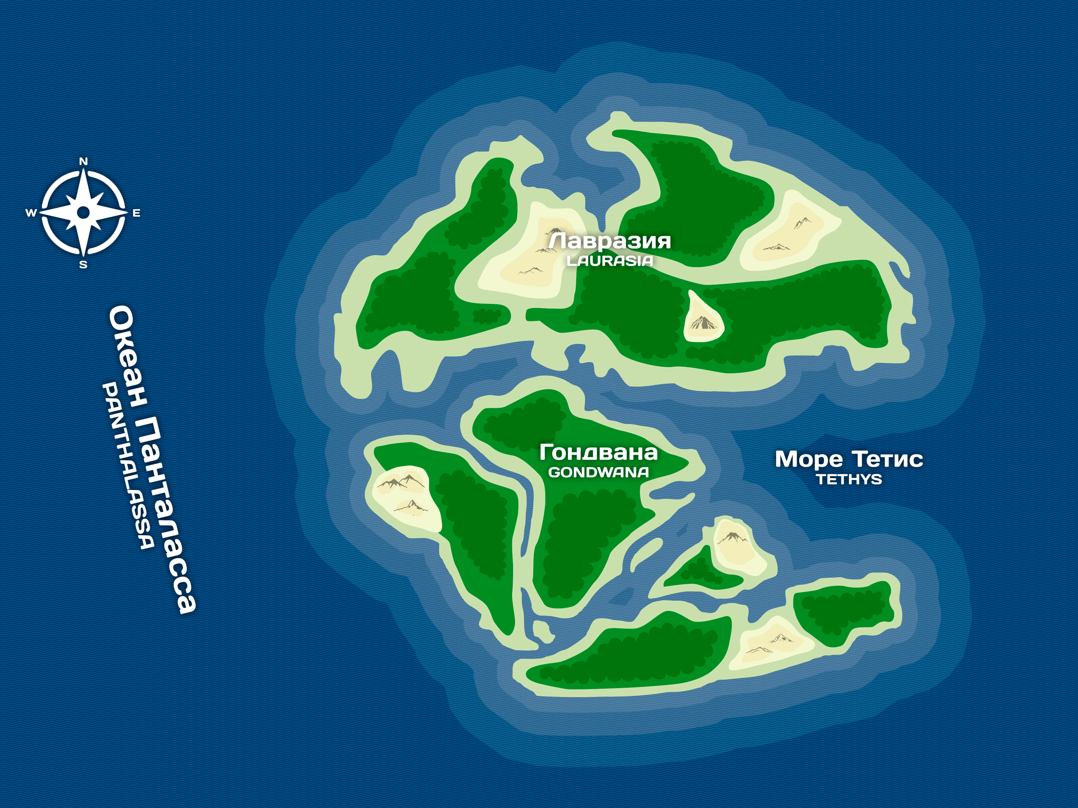 Океан тетис карта