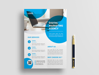 Flyer Design branding brochure clean design flyer marketing simple