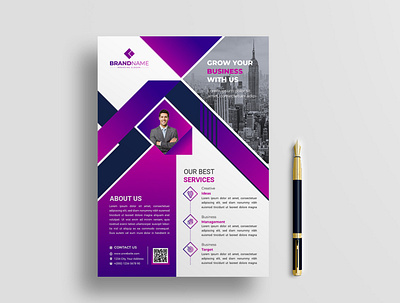 Flyer Design branding brochure clean design flyer marketing promotional simple