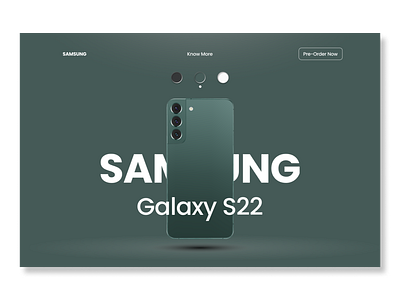 Samsung S22 Product Design Concept branding design logo product design typography ui ux