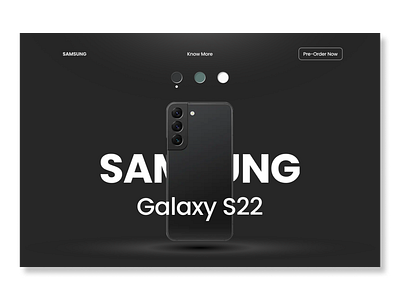 Samsung S22 Product Design Concept branding design logo product design typography ui ux