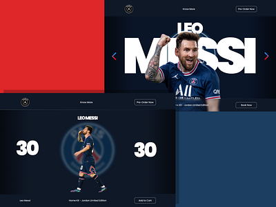 PSG Online Shop Concept - Messi app branding design graphic design illustration logo typography ui ux