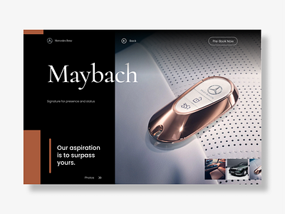 Mercedes Benz - Maybach (Concept) branding design graphic design typography ui ux