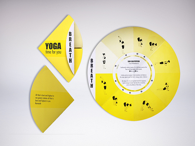 Yoga folder design folder graphic design