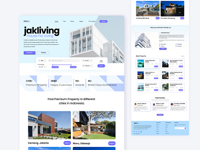 Jakliving - Property Web UI/UX Design branding design illustration logo property app ui ui design uiux uiux design ux design web based app web design