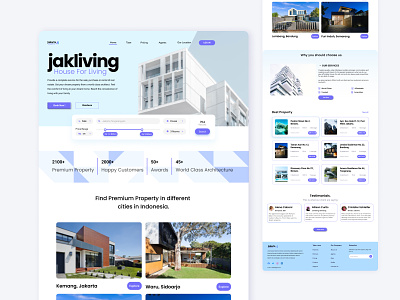 Jakliving - Property Web UI/UX Design