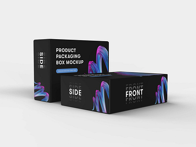Product Packaging Box Mockup Free PSD