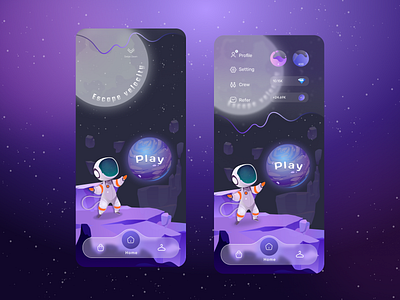 Escape Velocity - Game App UI Concept