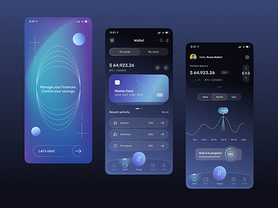 Crypto Wallet - Mobile App by Mahshid Mahmoudian for Zima Agency on ...