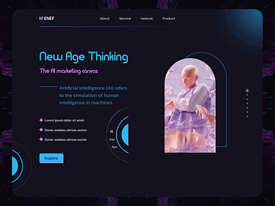 New Age Thinking - Landing Page Design