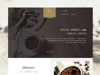 Filosofi Caffe caffe coffee shop web