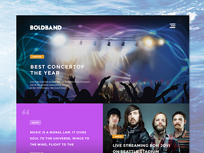 BoldBand Music Theme grid music theme