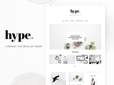 Hype Themes grid minimal simple themes tumblr web