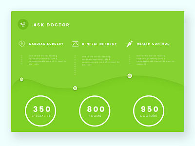 Ask Doctor Section clean doctor health landing pages modern section