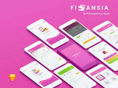Finansia - Personal Budgeting Apps apps finance mobile ui ux