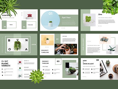 Botany Presentation Template keynote powerpoint presentation presentation template ui